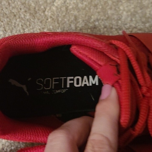 Puma Kids Red Running Shoes 366901-10 Size 4.5C - Picture 5 of 8